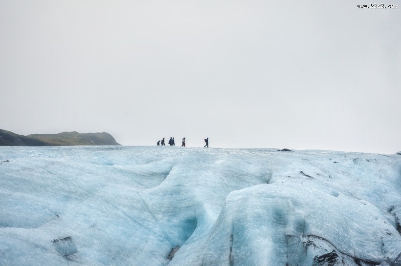 冰岛瓦特纳冰川风景图片