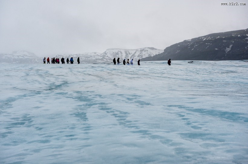 冰岛瓦特纳冰川风景图片