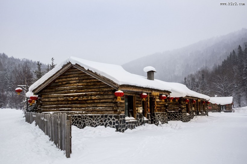 黑龙江雪乡风景图片