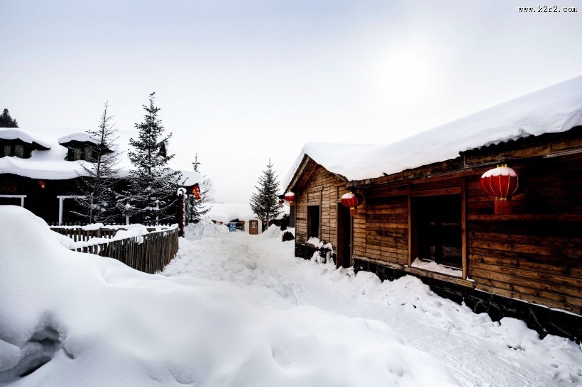 黑龙江雪乡风景图片