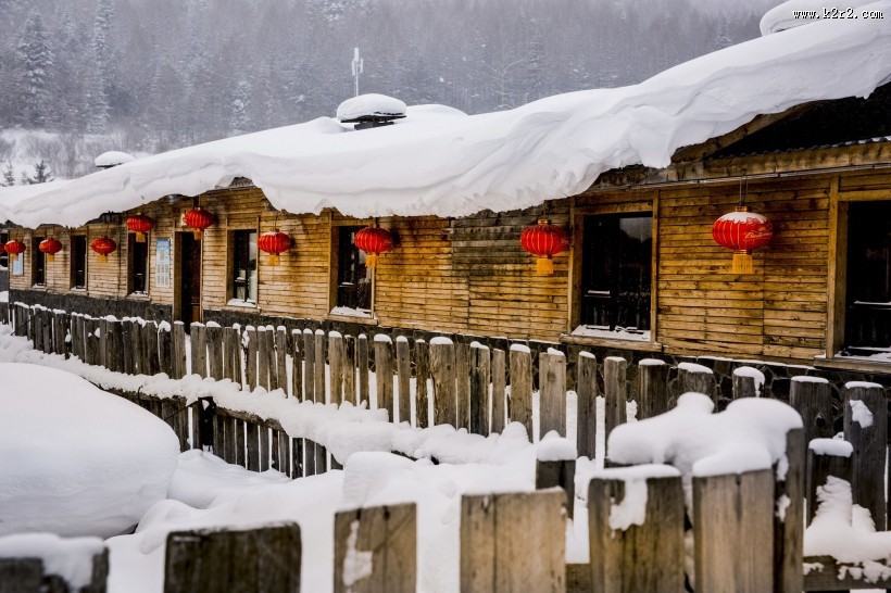 黑龙江雪乡风景图片