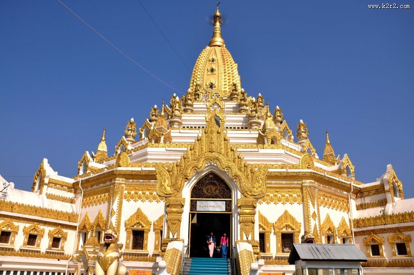 缅甸仰光佛牙塔风景图片