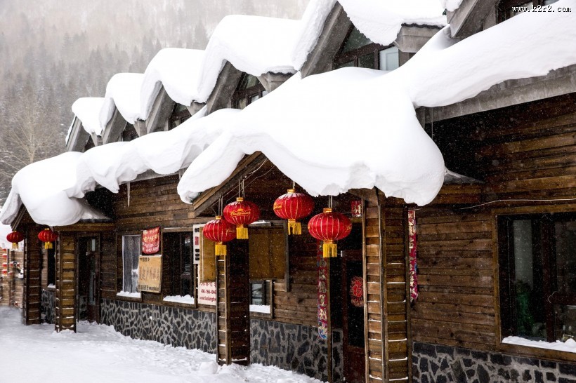 黑龙江雪乡风景图片