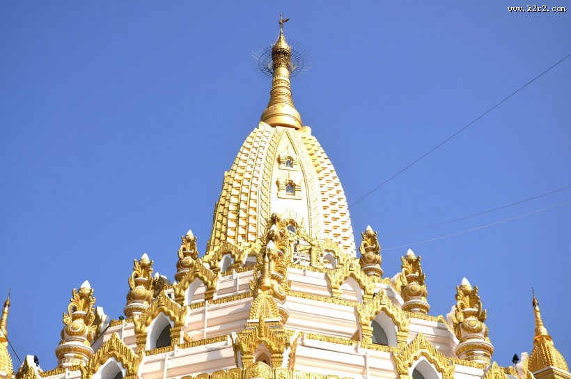 缅甸仰光佛牙塔风景图片大全