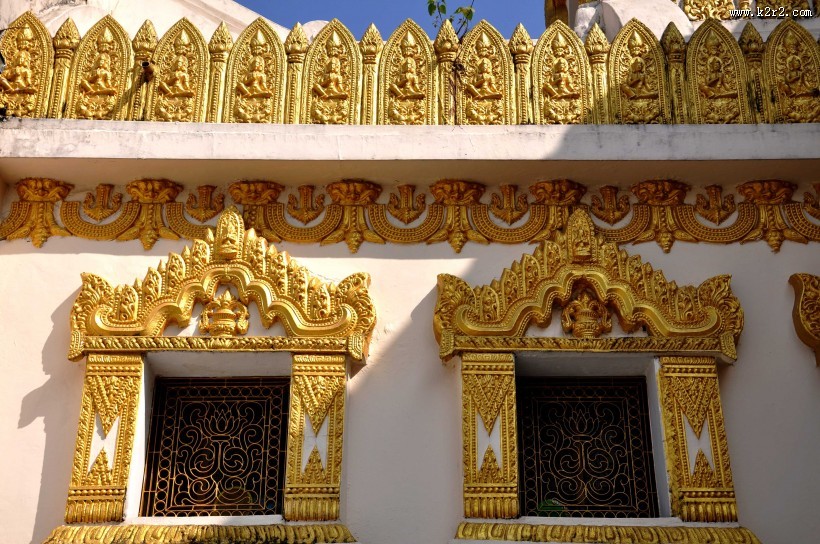 缅甸仰光佛牙塔风景图片大全