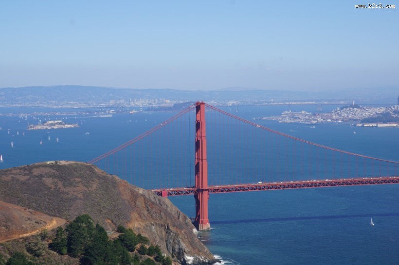 美国金门大桥图片大全