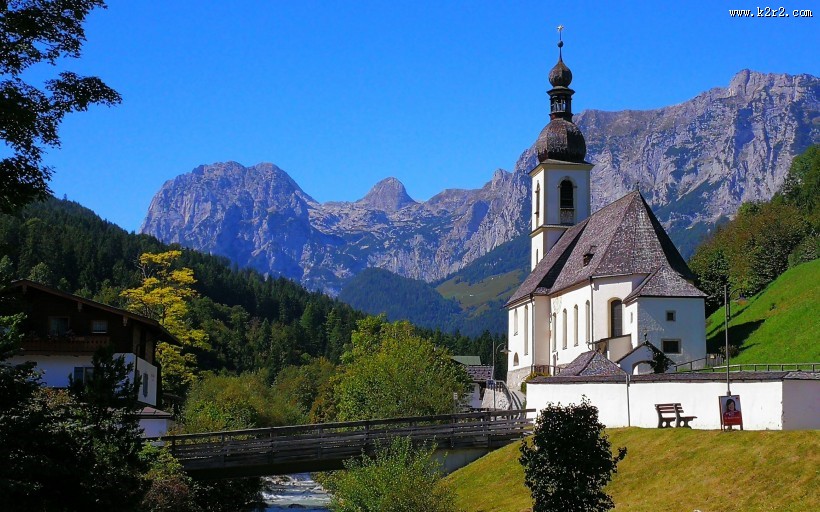 德国最美的乡村拉姆绍小镇风景图片