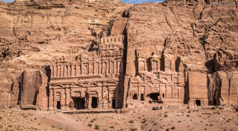 约旦佩特拉建筑风景图片