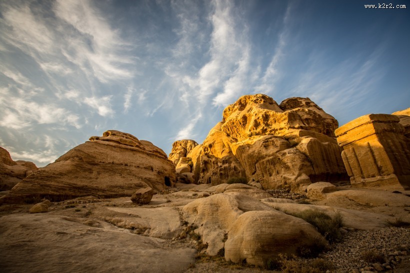 约旦佩特拉建筑风景图片