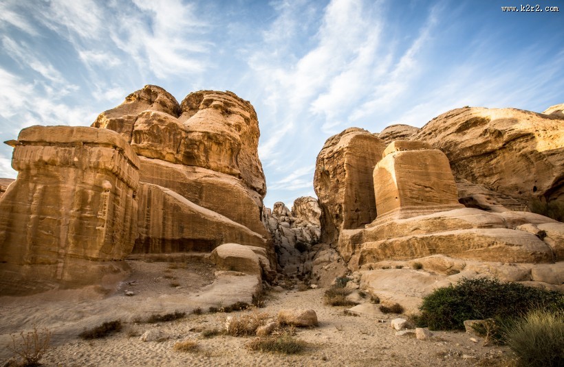 约旦佩特拉建筑风景图片