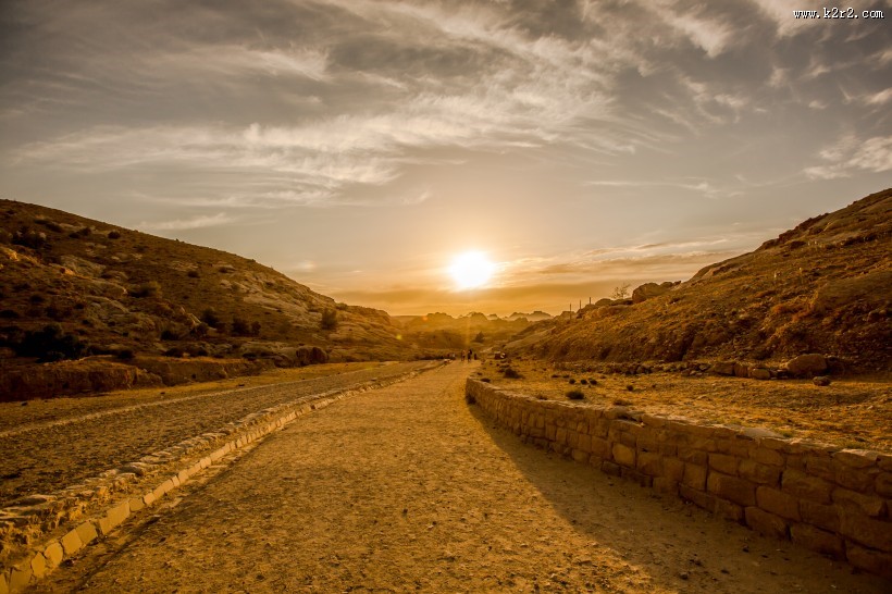 约旦佩特拉建筑风景图片
