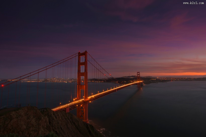 美国金门大桥图片大全