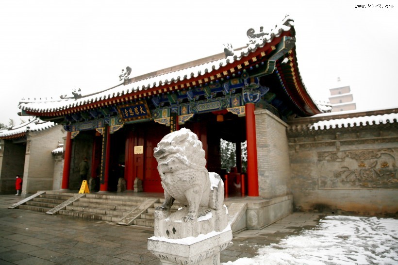 陕西西安雪景图片大全