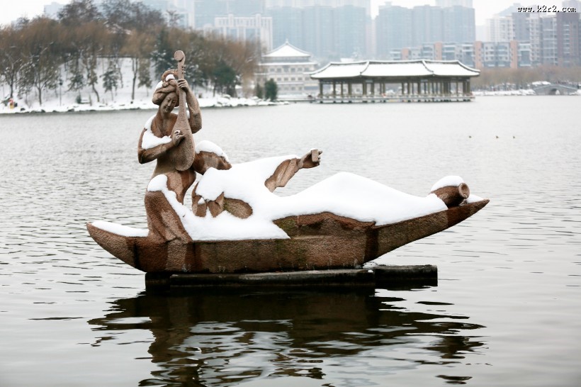 陕西西安雪景图片大全