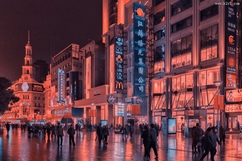 上海城市夜景图片