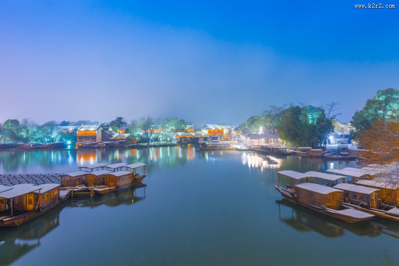 浙江乌镇雪景图片大全