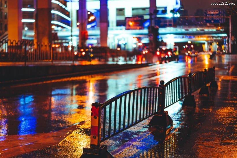 城市落寞的夜景图片