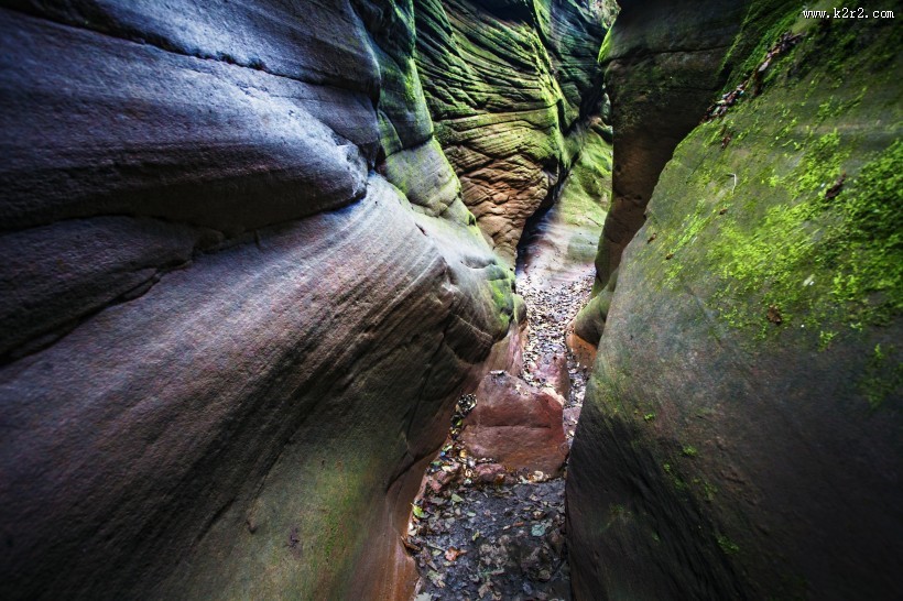 陕西甘泉雨岔大峡谷风景图片大全