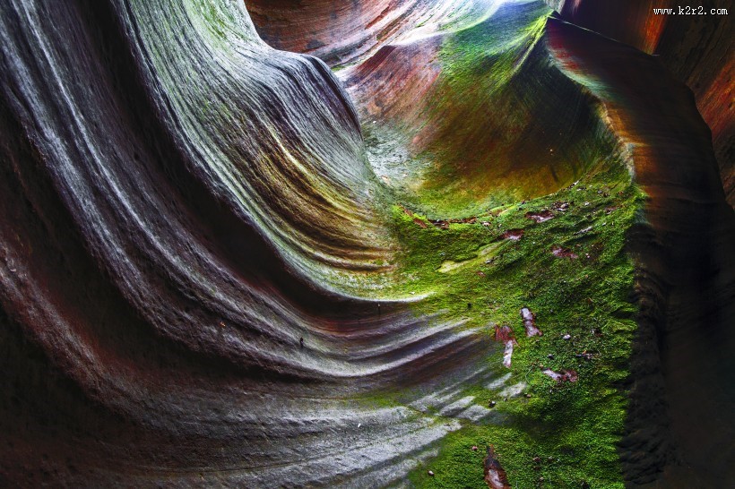 陕西甘泉雨岔大峡谷风景图片大全