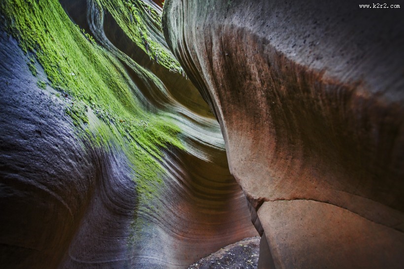 陕西甘泉雨岔大峡谷风景图片大全