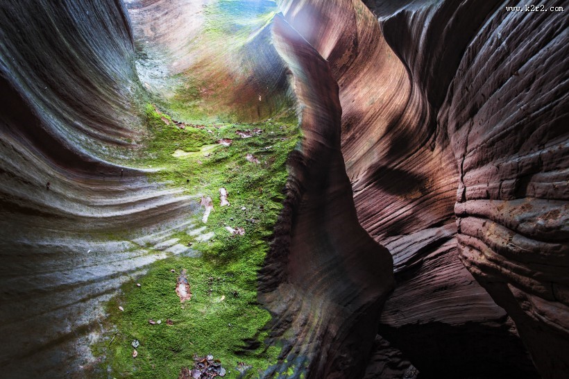 陕西甘泉雨岔大峡谷风景图片大全