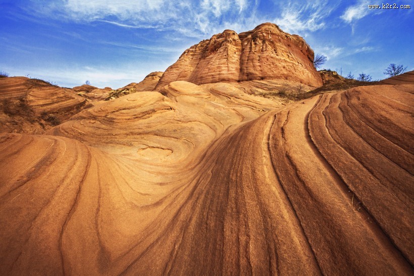 陕西靖边波浪谷风景图片大全