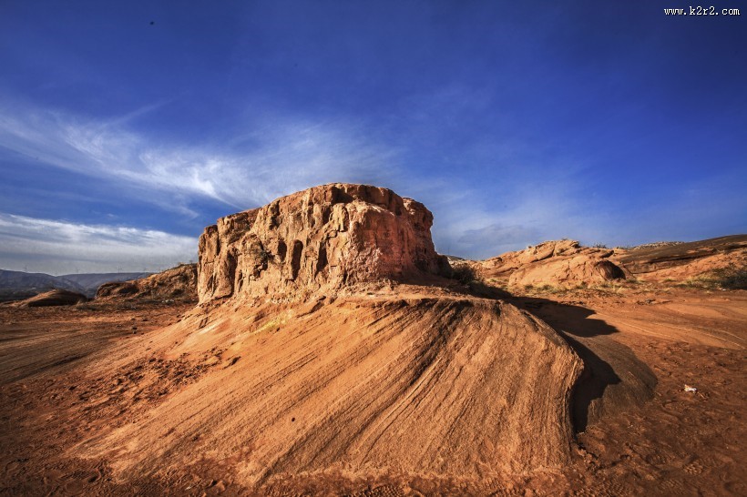 陕西靖边波浪谷风景图片大全
