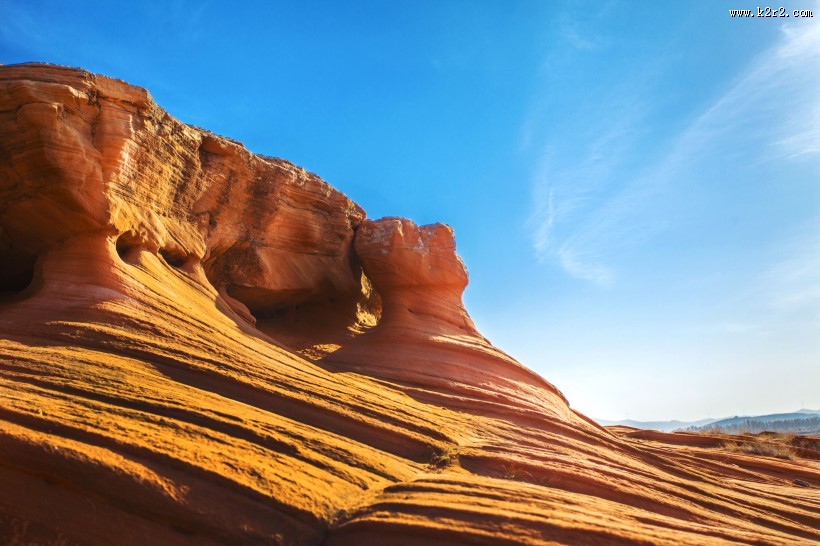 陕西靖边波浪谷风景图片大全