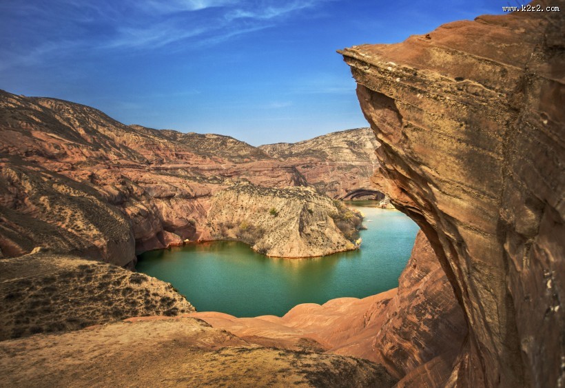 陕西靖边波浪谷风景图片大全