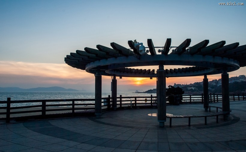 山东青岛海滨冬日风景图片