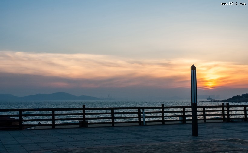 山东青岛海滨冬日风景图片