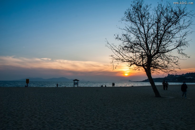 山东青岛海滨冬日风景图片