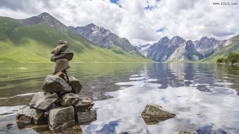 青海年保玉则壮阔风景图片