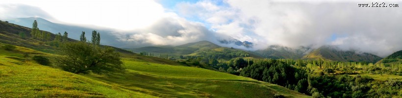 土耳其绿色山脉风景图片大全
