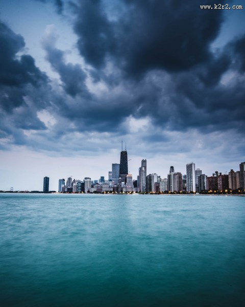 美国芝加哥城市风景图片