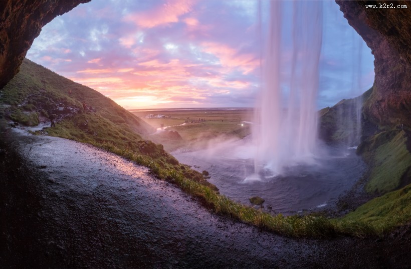 冰岛共和国塞里雅兰瀑布图片