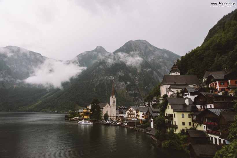 奥地利哈尔施塔特镇图片