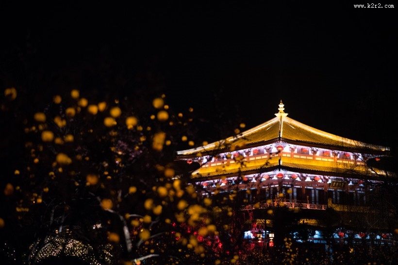 陕西西安大唐芙蓉园美丽夜景图片大全