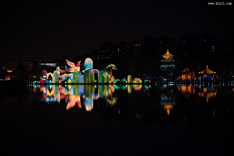 陕西西安大唐芙蓉园美丽夜景图片大全