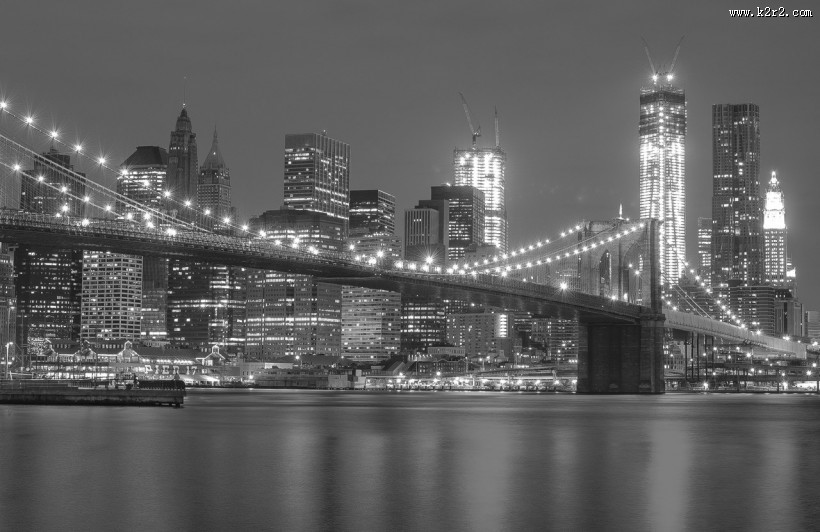 美国纽约布鲁克林大桥图片大全