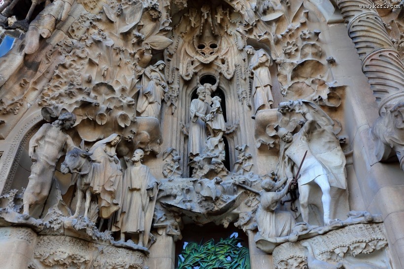 西班牙巴塞罗那圣家族大教堂图片