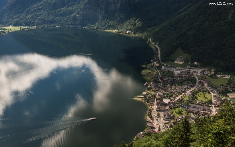 奥地利哈尔施塔特美丽风景图片