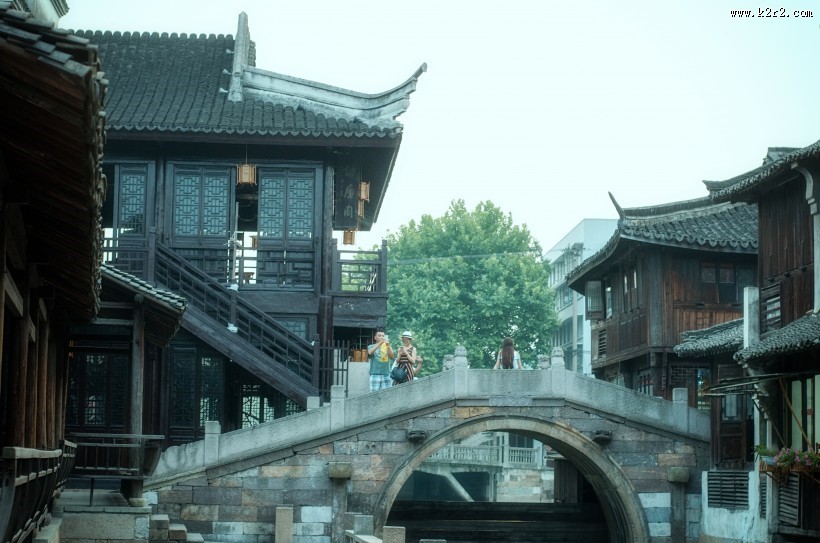 江南水乡浙江乌镇水墨风景图片