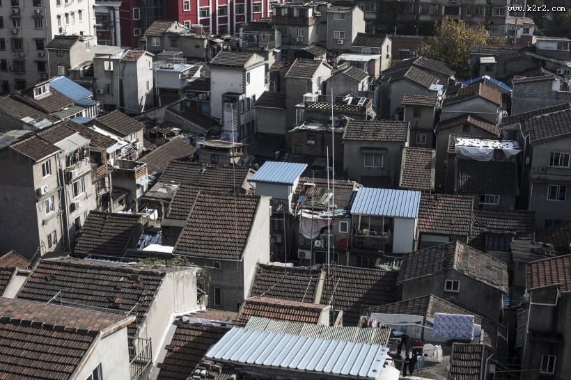 被城市包围的城中村建筑风景图片大全