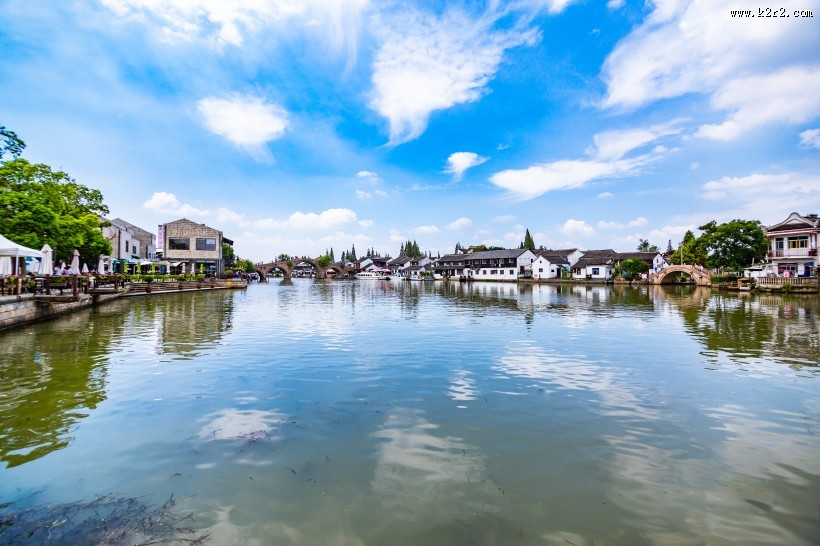 上海朱家角河道风景图片
