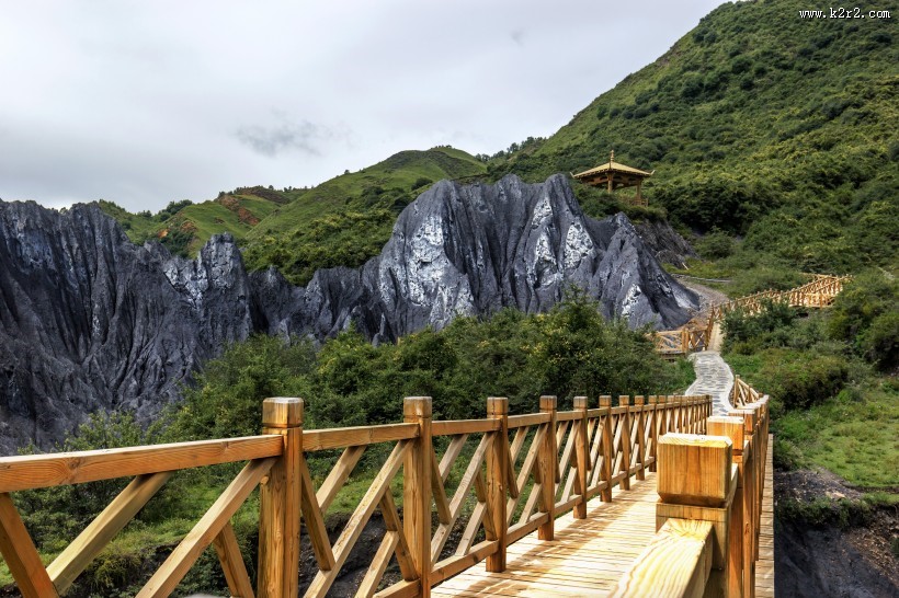 四川墨石公园风景图片
