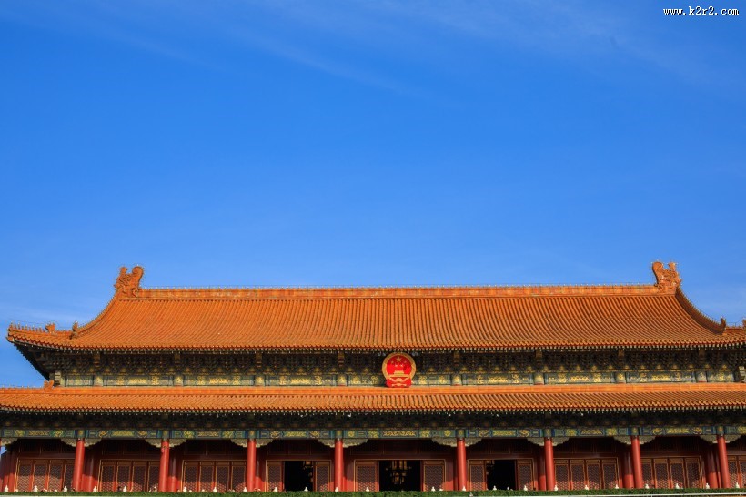 北京地标建筑雄伟的天安门建筑风景图片