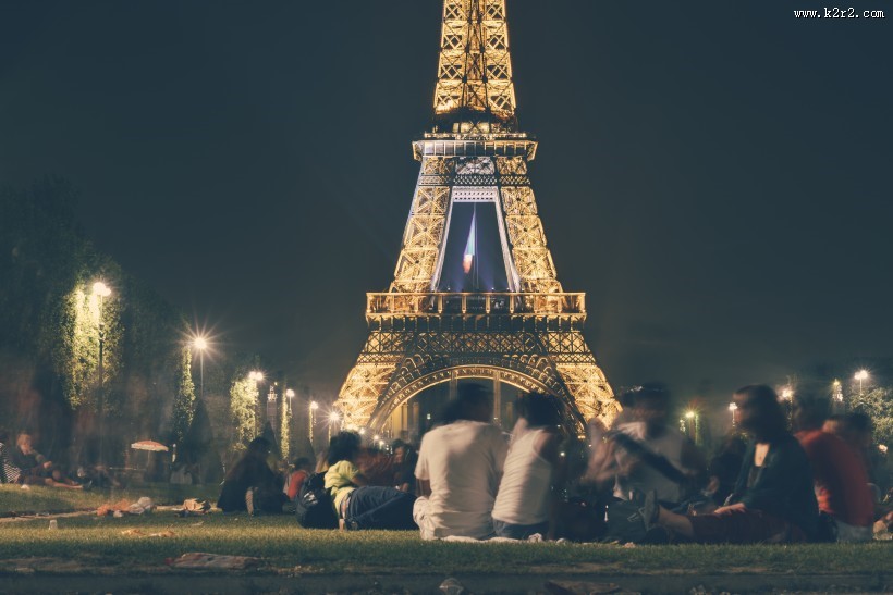 欧洲法国巴黎埃菲尔铁塔建筑风景图片