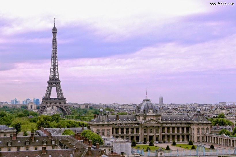 欧洲法国巴黎埃菲尔铁塔建筑风景图片