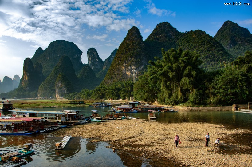 广西桂林兴坪山水风景图片大全